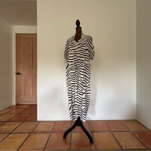 Black and White Striped Dress